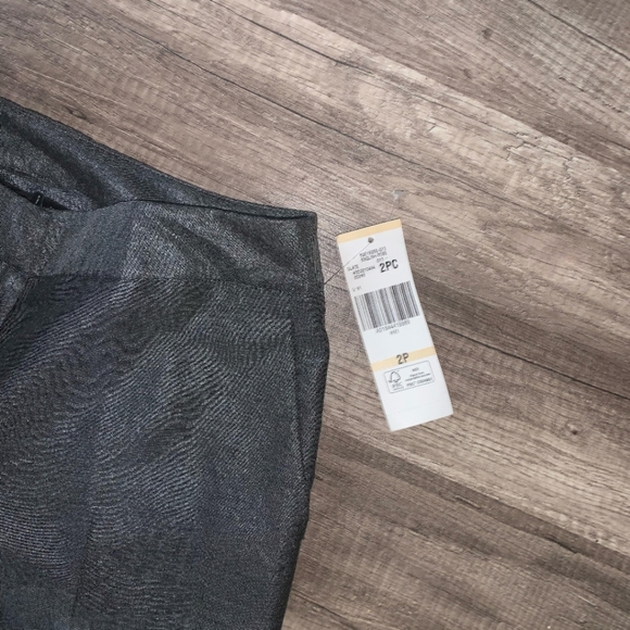 ✨ - NWT Nine West sz 2 Petite Grey Modal Blend Pantsuit - Picture 10 of 11